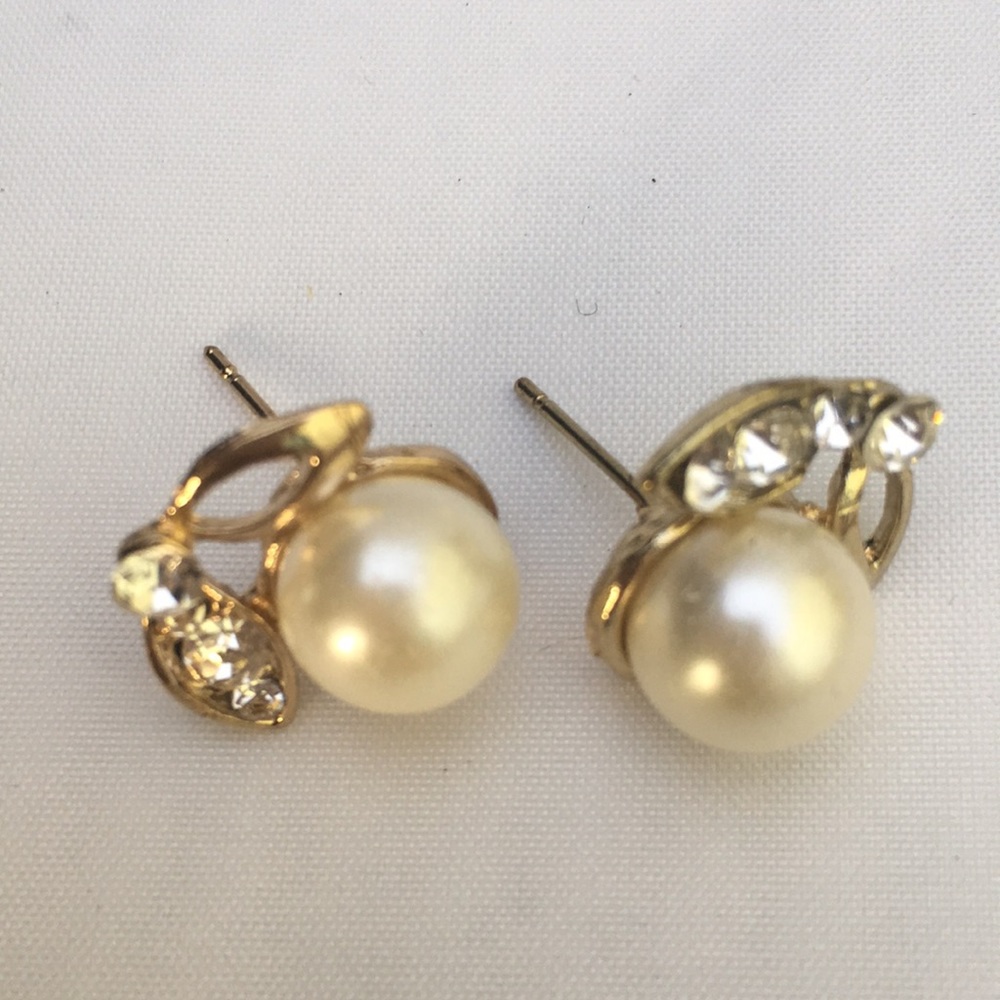 New! Set Hemp Pearl Necklace & Earrings - Picture 2 of 6